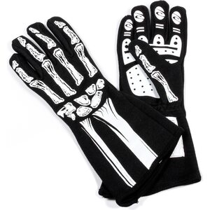 RJS Safety - 600090165 - Single Layer White Skeleton Gloves X-Small