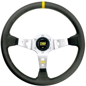 OMP - OD/1956/AN - CORSICA STEERING WHEEL BLACK AND SILVER