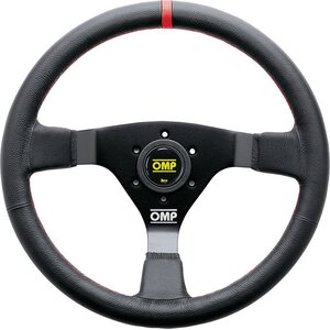OMP - OD/1980/NR - WRC Steering Wheel Black And Red .350 Dia Grip
