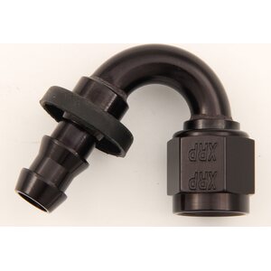 XRP - 231506BB - #6 150 Deg Push-On Hose End Black