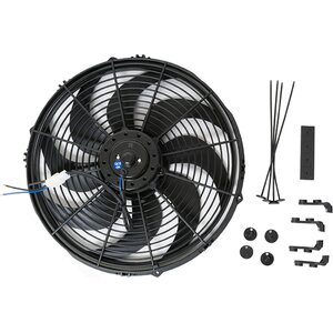 RPC - R1014 - 14In Electric Cooling F an 12V Curved Blades