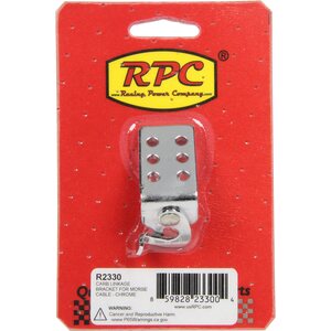 RPC - R2330 - Carb Linkage Bracket Morse Cable Chrome