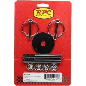 RPC - R4049 - Aluminum Hood Pin Kit Black