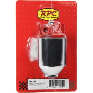 RPC - R4297 - Small Chrome Single Por t Fuel Filter