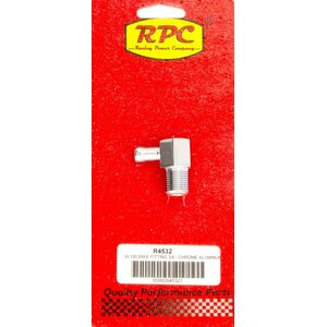 RPC - R4532 - 90 Degree Fitting 3/8in Aluminum Chrome