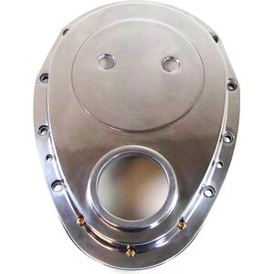 RPC - R6043 - 2-Pc Timing Chain Cover SB Chevy Polished Alum