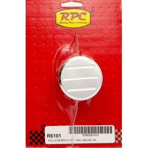 RPC - R6101 - Alum Ball Milled Push In Breather Polished
