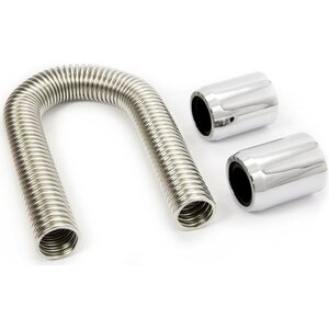 RPC - R7302 - 12in Stainless Hose Kit w/Chrome ends