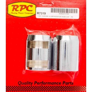 RPC - R7319 - Chrome Radiator Hose End Pair