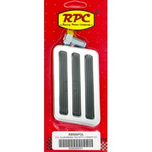 RPC - R8500POL - Brake Pad Polished with Rubber Inserts