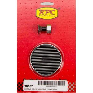 RPC - R8502 - Round Brake Pedal Chrome Steel