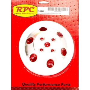 RPC - R8842 - BBC 2 Groove Satin Alum Short W/P Pulley