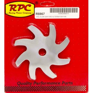 RPC - R8867 - Alternator Pulley Fan Polished Aluminum