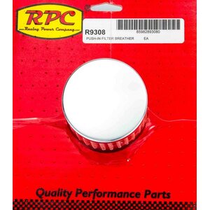 RPC - R9308 - Chrome Push In Breather w/o Shield 3in Tall Each