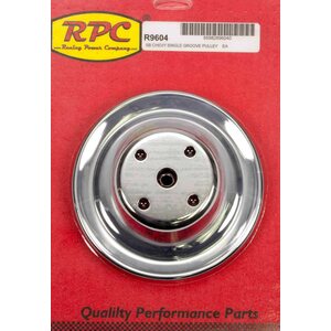 RPC - R9604 - Chrome Steel Water Pump Pulley Long SBC 6.3 Dia
