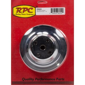 RPC - R9605 - Chrome Steel Water Pump Pulley 2groove Long WP