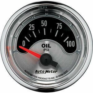 AutoMeter - 1226 - 2-1/16 A/M Oil Pressure Gauge 0-100psi