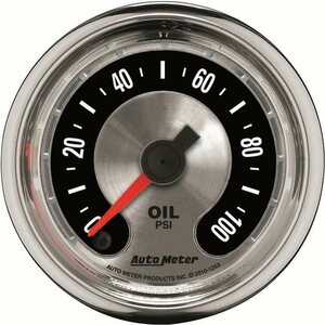 AutoMeter - 1253 - 2-1/16 A/M Oil Pressure Gauge 0-100psi