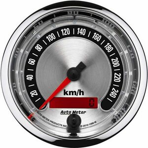 AutoMeter - 1288-M - 3-3/8 A/M Speedometer 260KPH