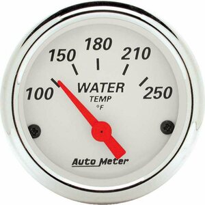 AutoMeter - 1337 - White Water Temp. 100-25