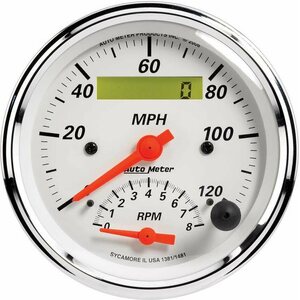 AutoMeter - 1381 - 3-3/8in A/W Tach/Speedo Combo