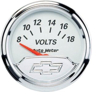 AutoMeter - 1391-00408 - 2-1/16 Voltmeter Gauge Chevy Bowtie Series