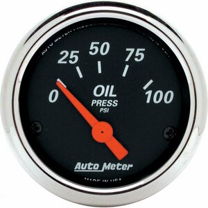 AutoMeter - 1426 - 2-1/16 D/B Oil Pressure Gauge - 0-100psi