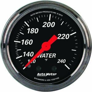 AutoMeter - 1432 - 2-1/16 D/B Water Temp Gauge 120-240 Degrees