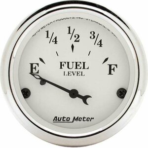 AutoMeter - 1605 - Old Tyme White 2 1/16in Fuel Gauge Ford