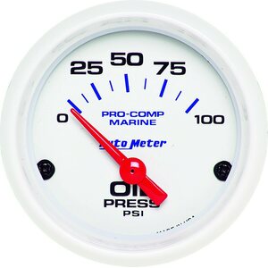 AutoMeter - 200758 - 2-1/16 Oil Pressure Gauge 0-100 PSI