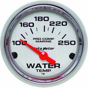 AutoMeter - 200762-35 - 2-1/16 Water Temp Gauge 100-250F P/C Marine
