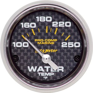 AutoMeter - 200762-40 - 2-1/16 Water Temp Gauge 100-250F C/F Marine