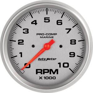 AutoMeter - 200801-33 - 5in U/L Tachometer Gauge 10000 RPM Silver