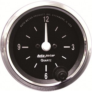 AutoMeter - 201019 - 2-1/16 12-Volt Electric Clock - Black