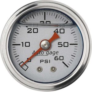 AutoMeter - 2179 - 1-1/2in Pressure Gauge - 0-60psi - Silver Face