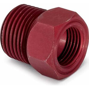 AutoMeter - 2273 - 1/2in NPT Aluminum Temp. Adapter Fitting - Red