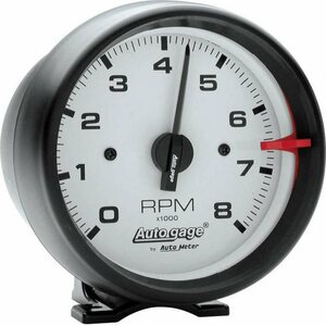 AutoMeter - 2303 - 3-3/4in White Face Tach- Black Cup