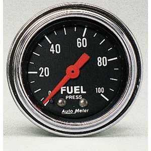 AutoMeter - 2412 - 2in Fuel Press. 0-100 PSI