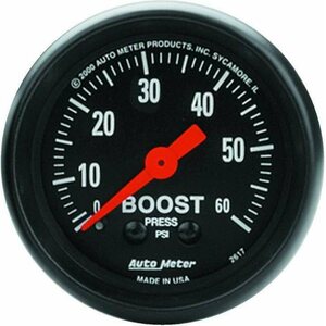 AutoMeter - 2617 - 2-1/16in Z-Series Boost Gauge 0-60psi