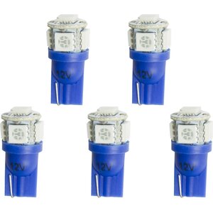 AutoMeter - 3286-K - Replacement LED Bulbs T3 Wedge Blue (5pk)