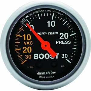 AutoMeter - 3303 - Boost 30 in/30 psi