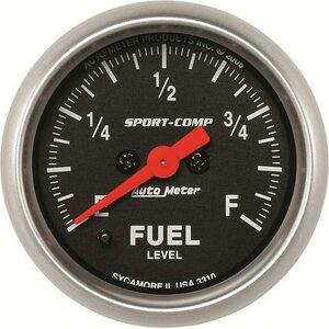 AutoMeter - 3310 - 2-1/16in S/C Fuel Level Gauge