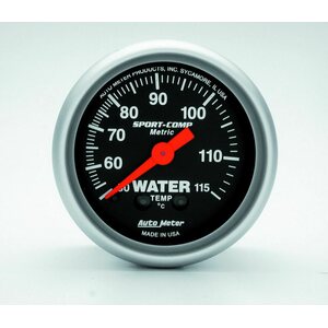 AutoMeter - 3332-M - 2-5/8 S/C Water Temp Gauge - Metric