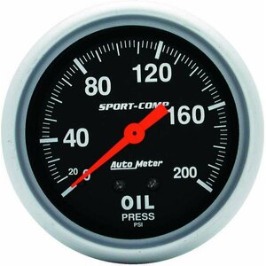 AutoMeter - 3422 - 0-200 Oil Pressure Gauge