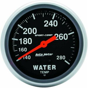 AutoMeter - 3431 - 140-280 Water Temp Gauge