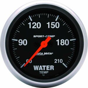 AutoMeter - 3569 - Sport Comp 2-5/8in Water Temp 60-210 Mech.