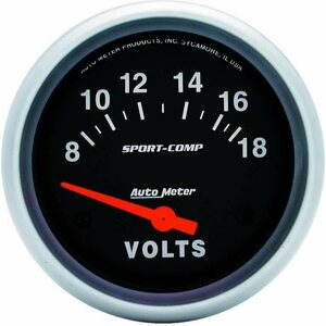 AutoMeter - 3592 - 8-18 Voltmeter Gauge