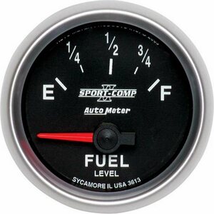 AutoMeter - 3613 - 2-1/16in S/C II Fuel Level Gauge 0-90ohms