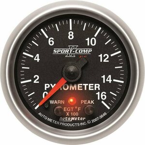 AutoMeter - 3646 - 2-1/16 S/C II Pyrometer Kit 0-1600
