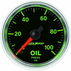 AutoMeter - 3821 - 2-1/16 GS Oil Pressure Gauge - 0-100psi